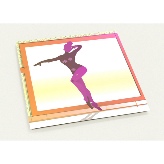 Purple Dancer - Pack of 10 cards (2-sided, standard envelopes)