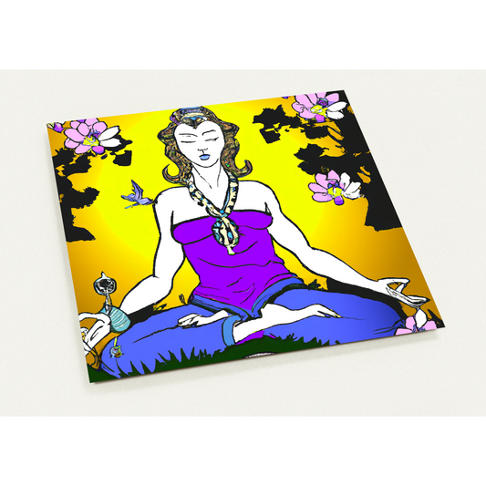Golden Garden Meditation - Pack of 10 cards (2-sided, standard envelopes)