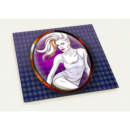 "Mirror Dance in Purple" - Pack of 10 cards (2-sided, standard envelopes) EAN 8720865746074