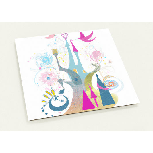 "Fairy Castle in White" - Pack of 10 cards (2-sided, standard envelopes) EAN 8720865746081